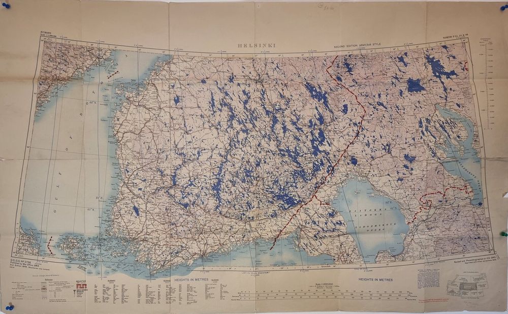 an old map of Helsinki and the surrounding area