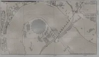 Map of Greenwich & Blackwall, London. Features are drawn in black, and the background is sepia. The River Thames is filled in with a series of concentric lines. Buildings are shown with grey hatching. The cable car across the Thames is shown as a dot-dash line, and is labelled Cable Car, and the under construction Silvertown tunnel is shown as a pair of dashed lines.